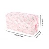 Unique Bargains Floral Pillow Shape Makeup Bag 1 Pc - 2 of 3