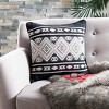 Midnight Pillow - Black/Ivory - 20"X20" - Safavieh - 2 of 3