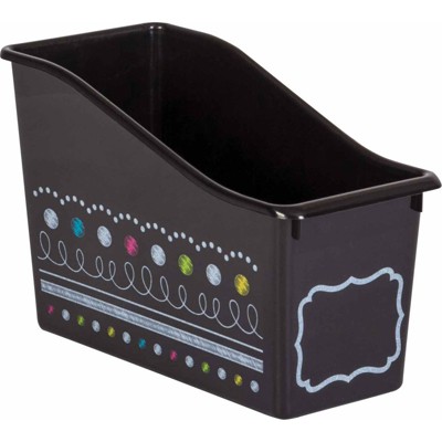 Teacher Created Resources Chalkboard Brights Plastic Book Bin (Pack of 6)