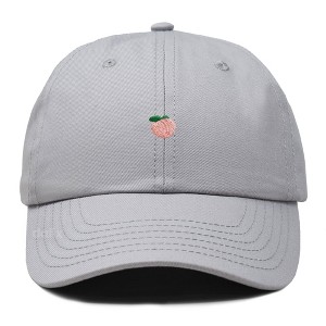Dalix Lil Peach Embroidered Cotton Summer Cute Outdoor Baseball Cap Dad Hat Womens - 1 of 4