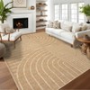 Modern Rainbow Easy Jute Area Rugs, Washable Natural Contemporary Indoor Outdoor Carpet for Living Room Farmhouse Patio Backyard RV - 4 of 4