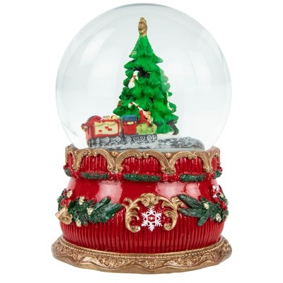 Northlight Musical Christmas Tree and Train Water Globe - 5.5"
