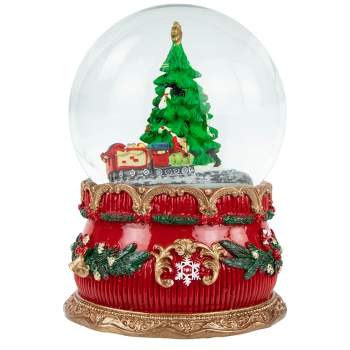 Northlight 5.5" Musical Christmas Tree and Train Water Globe