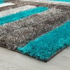 Luxe Weavers Lantanas Shag Geometric Area Rug, Modern, Stain Resistant, Plush Indoor Rug - 4 of 4