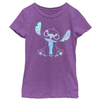 Girl's Lilo & Stitch Holographic Stitch T-Shirt