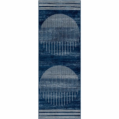 Hauteloom Urja Geometric Blue Area Rug