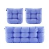Outdoor Chair Cushions,3 Piece Loveseat Outdoor Cushions Set,Tufted/Wicker Patio Cushion for Patio Furniture All Weather,44"x19"x5" - 2 of 4