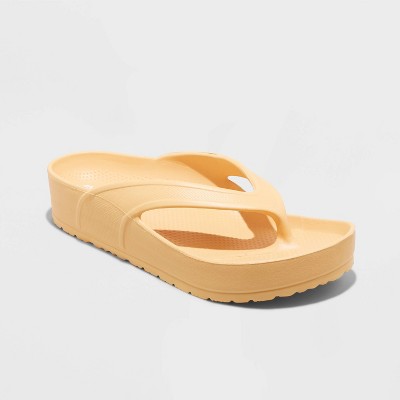 target yellow platform sandals