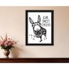 HomeRoots Hello Sweet Cheeks Donkey Black Framed Print Bathroom Wall Art - 2 of 3