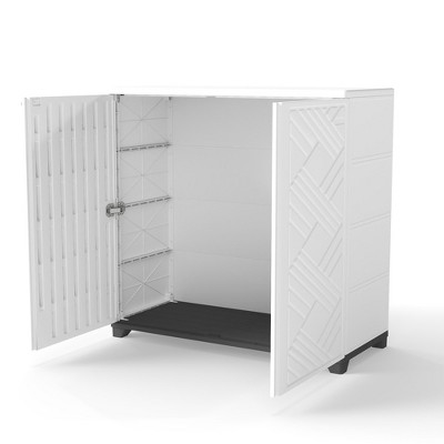 Yardgrace Weather Resistant 75Gal Storage Cabinet with Adjustable Shelves