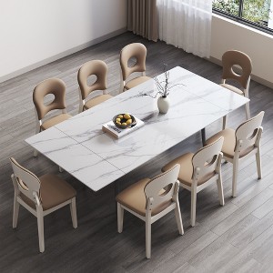 Etelifrank Set of 2 Faux Leather Upholstered Dining Chairs for Kitchen, Office, Living Room - 1 of 4