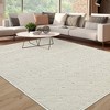 Area Rug Moroccan Geometric Rug Shag Rug High-Low Pile Indoor Carpet - 3 of 4