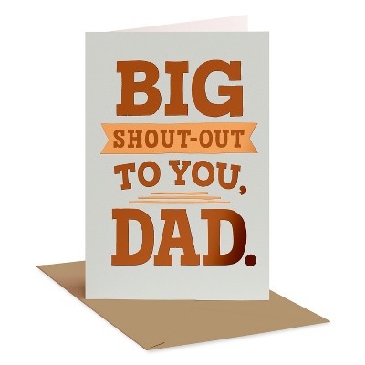 Carlton Cards Father's Day Card for Dad Big Shout-Out