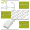 Karl Home | White Steel Patio Bench With Yellow Backrest - 4 of 4