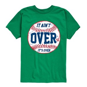 Boys' - Instant Message - It Ain't Over Baseball Short Sleeve Graphic T-Shirt - 1 of 4