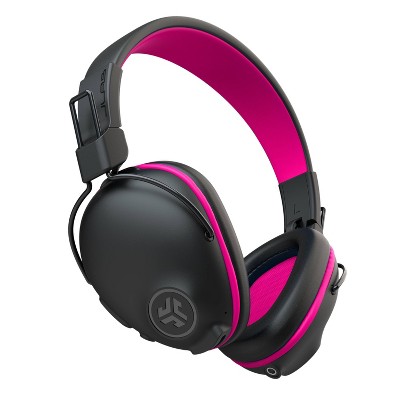 JLab JBuddies Pro Over-Ear Bluetooth Wireless Kids&#39; Headphones - Black/Pink