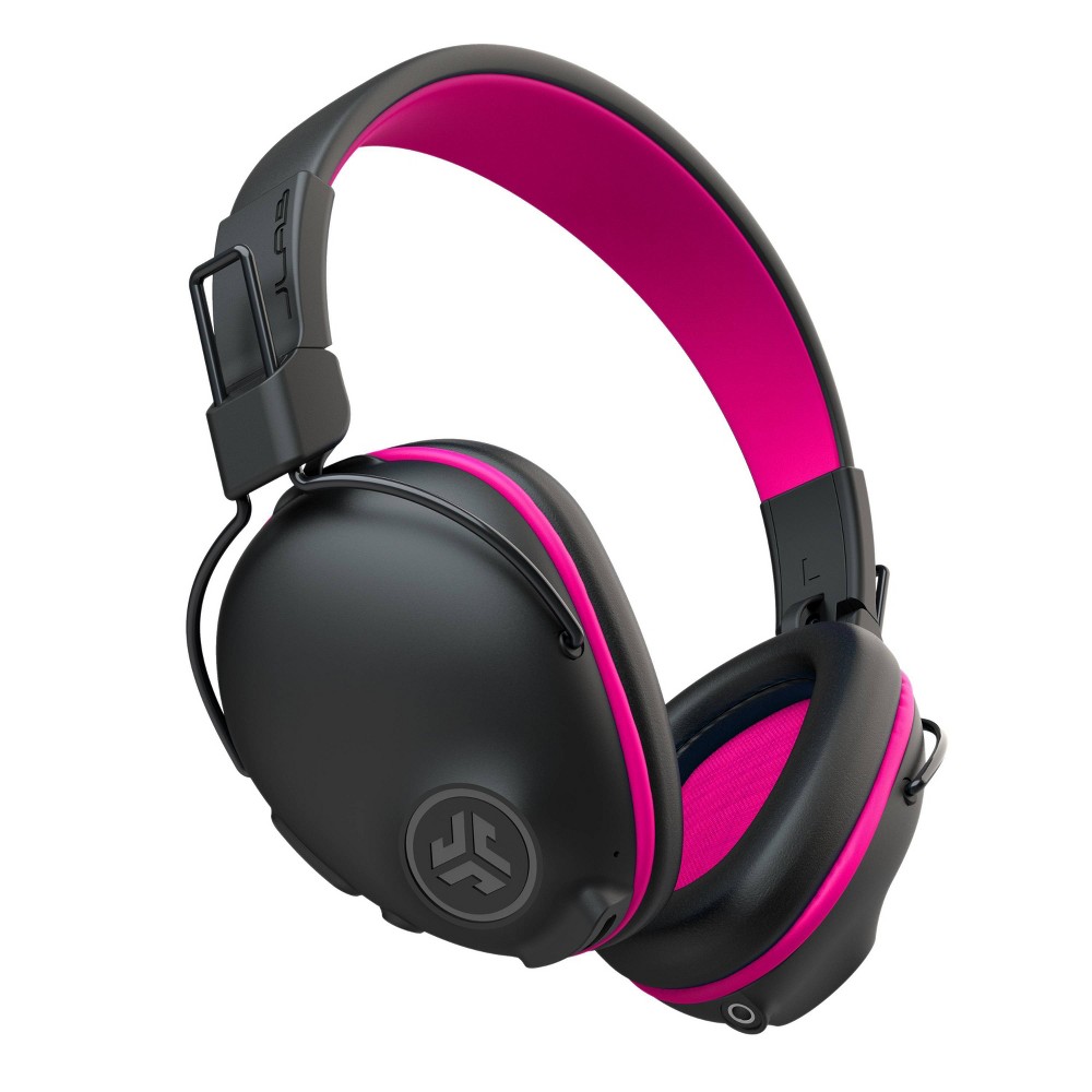 JLab JBuddies Pro Over-Ear Bluetooth Wireless Kids' Headphones - Black/Pink