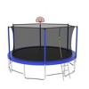 Jump Into Fun 16FT Trampoline Outdoor With Basketball Hoop,UV-resistant Safety Trampoline Fence,6 High Safety Fence Poles For Kids And Adults - 4 of 4