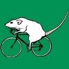 Junior's Design By Humans Cycling Rat By TeaandInk T-Shirt - 2 of 3