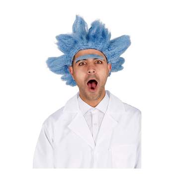 Angels Costumes Mad Scientist Adult Costume Wig with Unibrow | One Size