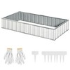 Outsunny 69'' x 36'' Galvanized Raised Garden Bed, DIY Large Planter for Outdoor Plants, No Bottom w/ A Pairs of Glove for Backyard, Patio to Grow Vegetables, Herbs, and Flowers - 4 of 4