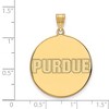 Black Bow Jewelry 10k Yellow Gold Purdue Boilermakers NCAA Extra Large Pendant - 2 of 3