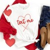 Simply Sage Market Women'sText Me Heart Short Sleeve Graphic Tee - 3 of 4