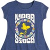 Girls' - Peanuts - Retro Floral Woodstock Fit & Flair Cap Sleeve Dress - 2 of 4