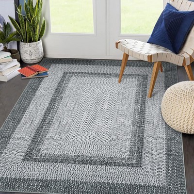 Hallway Runner  Rug Washable Soft Carpet - Non Slip Modern Floor Runner for Bedroom, Kitchen, Living Room