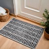 World Rug Gallery Bohemian Stripe Lines Shag Rug – White – Easy to Clean, Medium Pile – Perfect for Living Room, Bedroom, or Entryway - 2 of 4