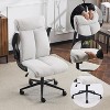 VINGLI Rolling Ergonomic Office Desk Chair with Padded Flip-up Arms, 360° Swivel High Back Executive Computer Chair with Wheels, - 2 of 4