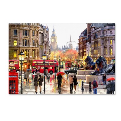 Multicolor Cityscape London Landscape Canvas Art for Kids
