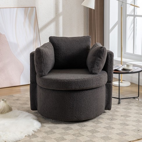 Round swivel deals living room chair