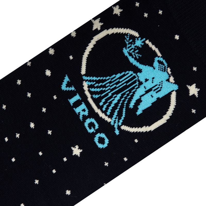 Cool Socks, Zodiac Sign Fun Astrology Gifts for Women, Crew Length, Adult, 4 of 6