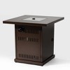 Christopher Knight Home Trista 50,000 BTU Square Propane 28" Fire Table with Stainless Steel Lid - 2 of 4