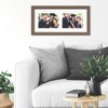 Courtside Market Classic Hues Portrait Frame Collection Walnut 8"x18" 2-5x7 Openings - 2 of 2