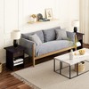 HOMLUX Modern End Table Nightstand with Storage Drawer & Display Shelf Beside Bedroom - 3 of 4