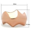 Slickblue Minimalist Rose Gold Brass Ring - Single-Tone No-Stone Band, Chic & Versatile Jewelry for Daily Wear, Size 5-10 - 3 of 4