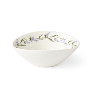 Portmeirion Sophie Conran Lavandula Cereal Bowl, White Porcelain Bowls for Soup, Rice, Salad, and Ramen, Microwave and Dishwasher Safe (7.5-in) - 1 of 4
