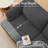 GYIIYUO Loveseat Sofa 56", Upholstered Small Couches for Small Spaces, Mid Century Love Seat Couches for Living Room - 4 of 4