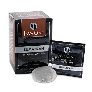 Java One Coffee Pods, Sumatra Mandheling, Single Cup, 14/Box - 1 of 4