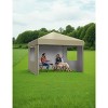 10 ft. x 10 ft. Pop Up Canopy Tent Outdoor Heavy Duty Instant Shelter with 4 Sidewalls for Events - 3 of 4