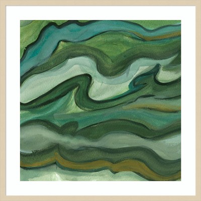Lisa Choate Sea Kelp II Green Abstract Framed Wall Art