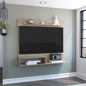 55" Floating Entertainment Center TV Stand with Superior Shelf and Two Shelves for Living Room and Bedroom - 1 of 4