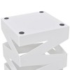 vidaXL Umbrella Stand White Powder-coated steel Medium Decorative Inlays - 3 of 4