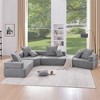 Whisen Oversized Modular Pieces for Convertible Luxury Boucle Floor Couch, 4 Shapes Available - 2 of 4