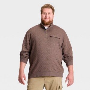 Men's Comfort Wear Quilted 1/4 Snap Pullover - Goodfellow & Co™ - 1 of 3
