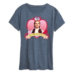 Women's - Wizard of Oz - Dorothy Heart Short Sleeve Graphic T-Shirt - 1 of 4