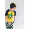 Teenage Mutant Ninja Turtles Donatello Leonardo Michelangelo Little Boys 3 Piece Swimsuit Set: Rash Guard Swim Trunks Cap black / Yellow 5 - 3 of 4