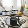 Gammon 3-Piece Junior Drum Set, Beginner Drum Kit with Throne, Cymbal, and Drumsticks - 2 of 4